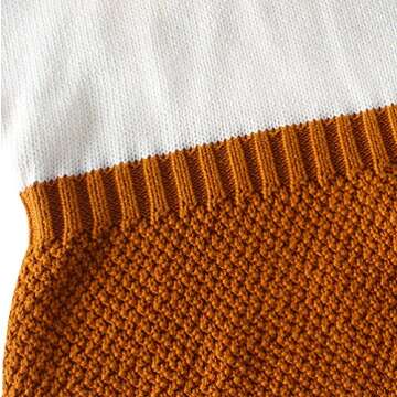 Pinleck Baby Girls Sweet Knitted Fleece Romper Long Sleeve Ruffle Jumpsuit Sweater Dress (Brown, 66/0-3 Months)