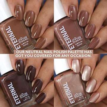 Eternal Nude Nail Polish Set for Women (DARK NUDES) - Brown Nail Polish Set for Girls | Lasting & Qu...