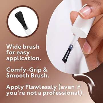 Eternal Nude Nail Polish Set for Women (DARK NUDES) - Brown Nail Polish Set for Girls | Lasting & Quick Dry Non Toxic Nail Polish Kit for Home DIY Manicure & Pedicure | Made in USA, 13.5mL (Set of 4)