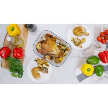 AGTRADE 120 oz Glass Food Storage Containers with Lids