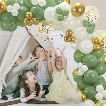 Sage Green Balloon Garland Kit - 128PCS for Events