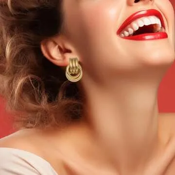 Gold Statement Earrings for Women Geometric Dangle Earrings Ginkgo Leaf Heart Flower Dangling Drop Earrings Gold Geometric Earrings for Women Prom Dress Jewerly 2024 (Q)