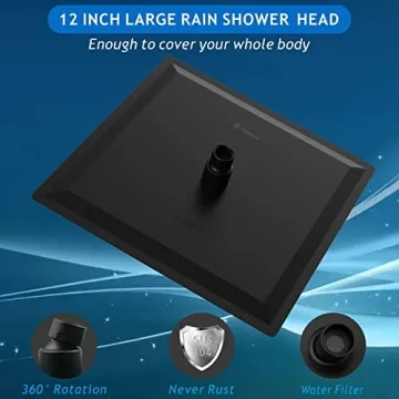 Voolan Rain Shower Head - Luxury 12" Stainless Steel