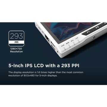 Seeed Studio reTerminal - Embedded Linux with Raspberry Pi CM4 and 5-Inch Multi-Touch Screen, Wireless Connectivity Linux Terminal Device for Home Assistant, Machine Learning and Edge AI.