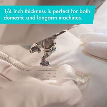 Creative Grids Machine Quilting Tool Chevy – CGRQTA7 – Made in USA, Non-Slip Grip Acrylic Quilting & Sewing Template Ruler for Free-Motion Quilt Patchwork Design on Domestic Sewing & Longarm Machines