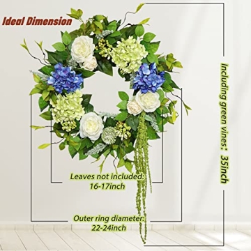 Stunning 23 Inch Soomier Spring Wreath for All Seasons