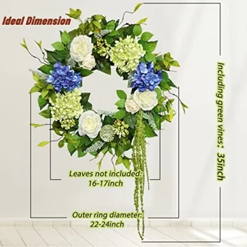 Stunning 23 Inch Soomier Spring Wreath for All Seasons