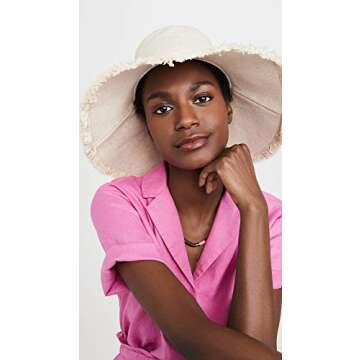 Hat Attack Women's Canvas Packable Hat, Solid Natural, Off White, One Size