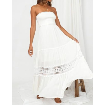 Elegant ZESICA Summer Bohemian Maxi Dress for Women