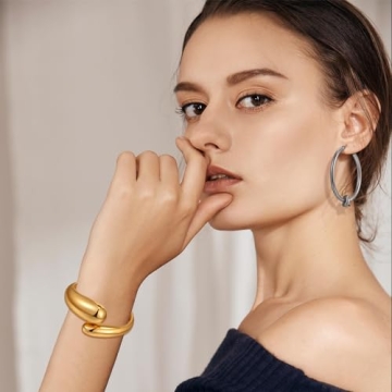 Elegant FILMOON Gold Bangle Bracelet for Every Occasion