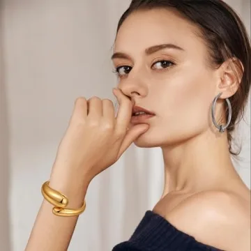 Elegant FILMOON Gold Bangle Bracelet for Every Occasion