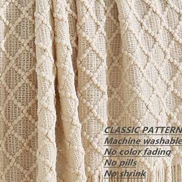 CREVENT Home Decor Rustic Couch Sofa Chair Bed Throw Blanket, Soft Warm Cozy Light Weight for Travel...