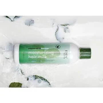 EDEN BodyWorks Peppermint Tea Tree Hair Milk | 8 oz | Moisturize, Nourish, & Refresh Hair and Scalp - Packaging May Vary
