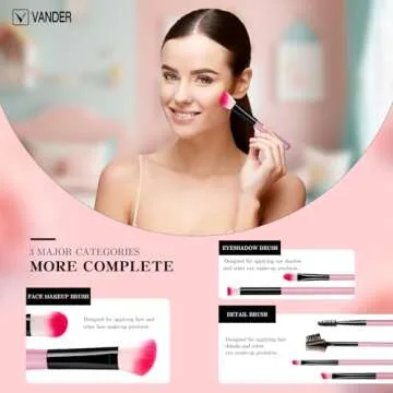 VANDER 32pcs Professional Makeup Brush Set - Soft & Stylish