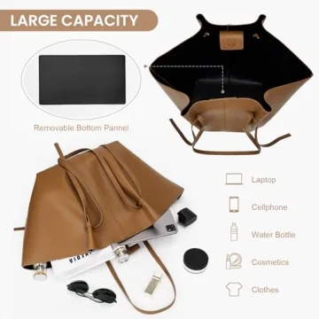 YFGBCX Luxury Leather Tote Bag Women Trendy Hobo Handbag