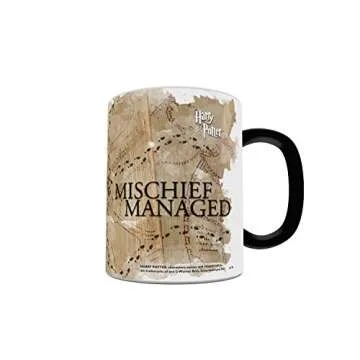 Harry Potter - Marauder's Map - One 11 oz Morphing Mugs Color Changing Heat Sensitive Ceramic Mug – Image Revealed When HOT Liquid Is Added! – Officially Licensed Merchandise