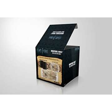 Harry Potter - Marauder's Map - One 11 oz Morphing Mugs Color Changing Heat Sensitive Ceramic Mug – Image Revealed When HOT Liquid Is Added! – Officially Licensed Merchandise