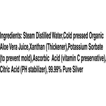 Superior Silver Gel Big 4 oz. Jar Made with Organic Aloe Vera, 100 PPM 99.99% Pure Silver, & Simple Safe Ingredients