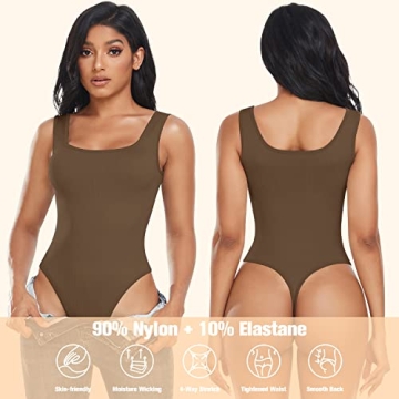 TDIFFUN 3 Piece Shapewear Bodysuit for Women