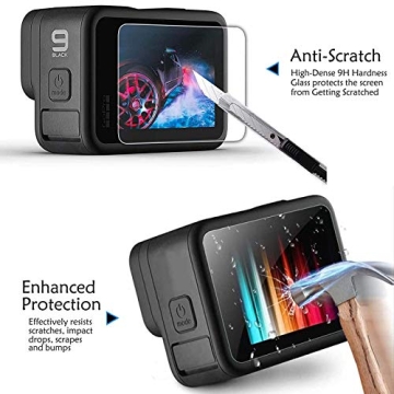 9pcs Screen Protector Kit for GoPro Hero 12 11 10 9