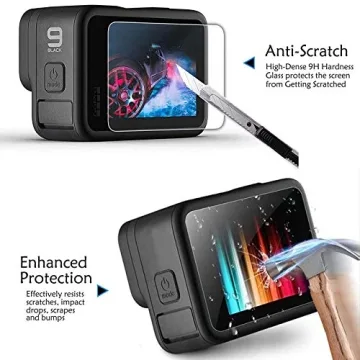 9pcs Screen Protector Kit for GoPro Hero 12 11 10 9
