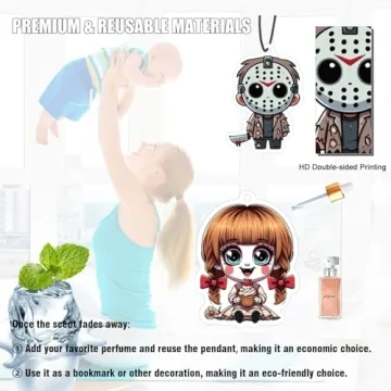 Classic Horror Movie Car Air Fresheners Gift Set 8PCS