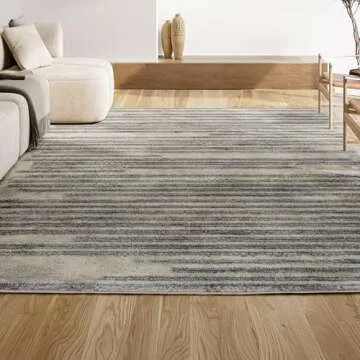 Khalil Modern Berber Stripe Area Rug for Any Room