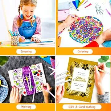 Soucolor 120 Gel Pens Set with Refills and Case