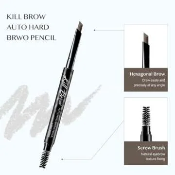 CLIO Kill Brow Auto Pencil - Long Lasting, Waterproof, Gray Brown