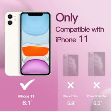 JETech Silicone Case for iPhone 11 (2019) 6.1-Inch, Silky-Soft Touch Full-Body Protective Case, Shoc...