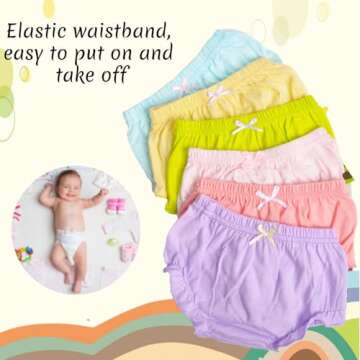 Toddler Girls Cotton Underwear Shorts for Comfort & Fun