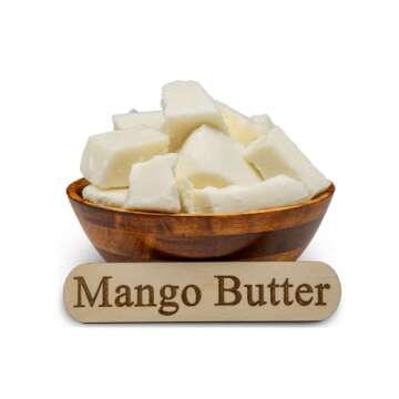 Raw Mango Butter 8 oz. - 100% Pure Natural Unrefined - Great for Skin, Body and Hair Growth. DIY Soa...