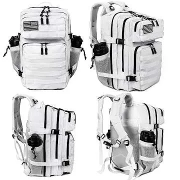 LHI Military Tactical Backpack for Men and Women 45L Army 3 Days Assault Pack Bag Large Rucksack with Molle System