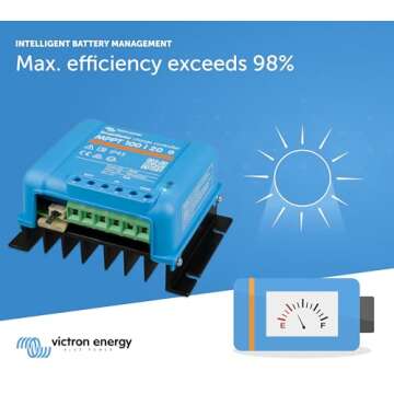 Victron Energy SmartSolar MPPT Solar Charge Controller (Bluetooth) - Charge Controllers for Solar Panels - 100V, 20 amp, 48-Volt