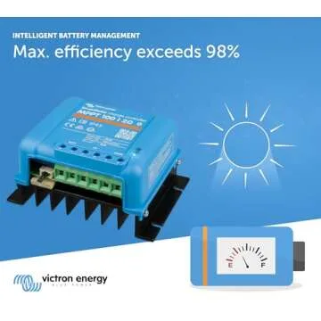 Victron Energy SmartSolar MPPT Solar Charge Controller (Bluetooth) - Charge Controllers for Solar Panels - 100V, 20 amp, 48-Volt