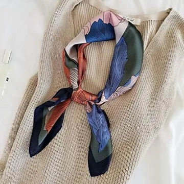 FONYVE Silk Feeling Scarf for Stylish Women 27.5 Inches