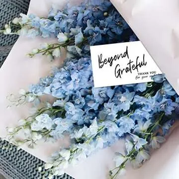 300PCS Thank You For Supporting My Business Cards, 6 Styles-2" x 3.5" Small Customer Appreciation Card for Shop, Online Retailers, Business Supplies and Local Stores