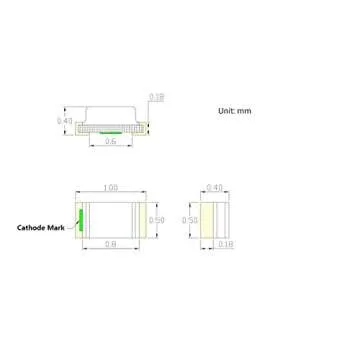 EDGELEC 20pcs Prewired 0402 Red SMD LED Light Emitting Diode DC 2V Micro Litz Length 7.8in. (20cm) Soldered Mini LED Lights for DIY Manual Model Toy Decoration