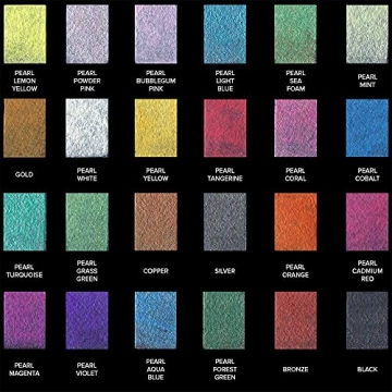 GenCrafts Metallic Watercolor Palette - 24 Shades with Brushes