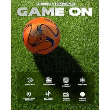 American Challenge Brasilia Youth Soccer Ball - Bright & Durable