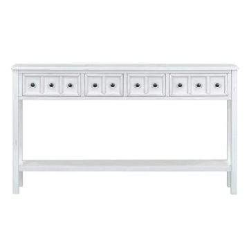 Elegant Merax Long Console Table with Storage Drawers for Home
