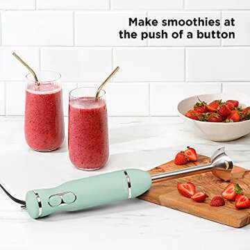 Chefman Immersion Blender - Powerful Handheld Mixer