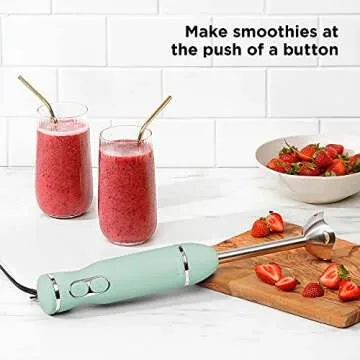 Chefman Immersion Blender - Powerful Handheld Mixer