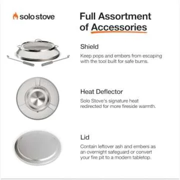 Solo Stove Bonfire 2.0 with Stand, 19.5 Inch Smokeless Fire Pit with Removable Ash Pan - Portable Outdoor Fire Pit - Stainless Steel Wood Burning Fireplace, Ideal for 4-6 People, 21.75 lbs, Water