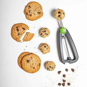 Prep Solutions by Progressive Quick Release Cookie Scoop - 1 Tbsp.,Grey