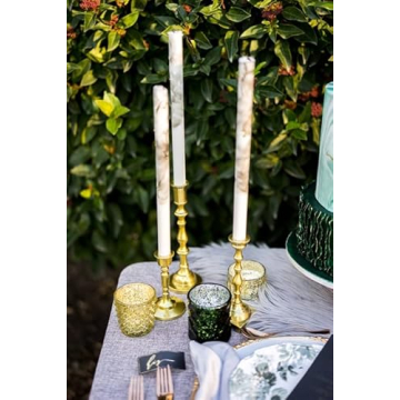 Koyal Wholesale Gold Mixed Taper Holders for Elegant Decor