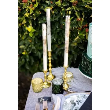 Koyal Wholesale Gold Mixed Taper Holders for Elegant Decor