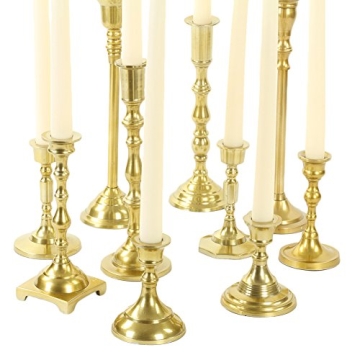 Koyal Wholesale Gold Mixed Taper Holders for Elegant Decor