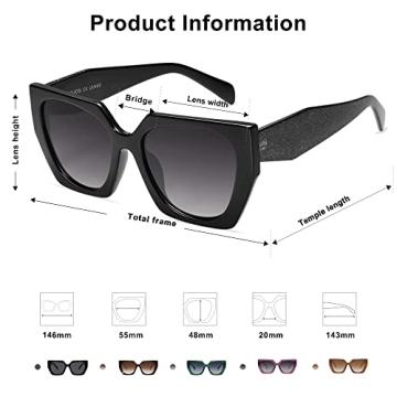 Trendy Oversized Polarized Sunglasses for Women