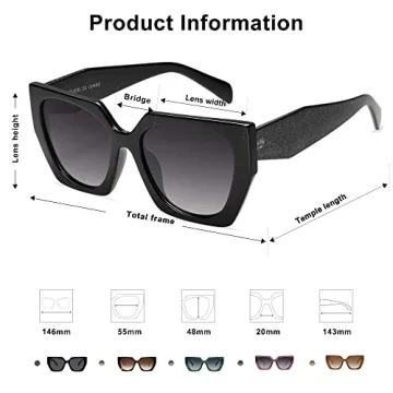 Trendy Oversized Polarized Sunglasses for Women